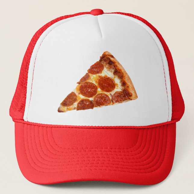 Casquette Pizza tranché de SlipperyJoe's pepperoni fromage d (Devant)