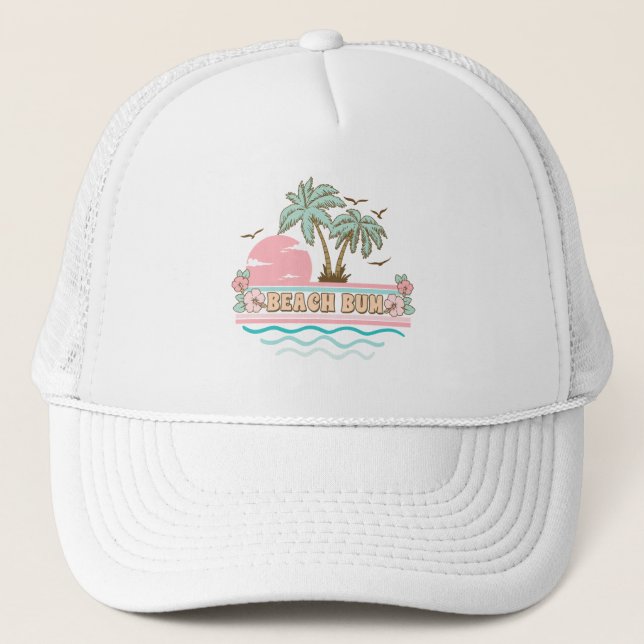 Casquette Plage Bum Tropical Plage été (Devant)