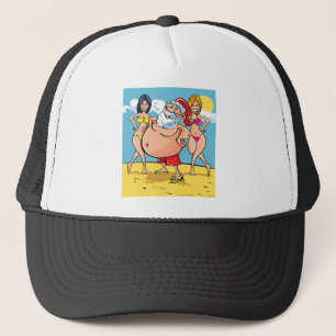 Casquette plage de bikini santa claus