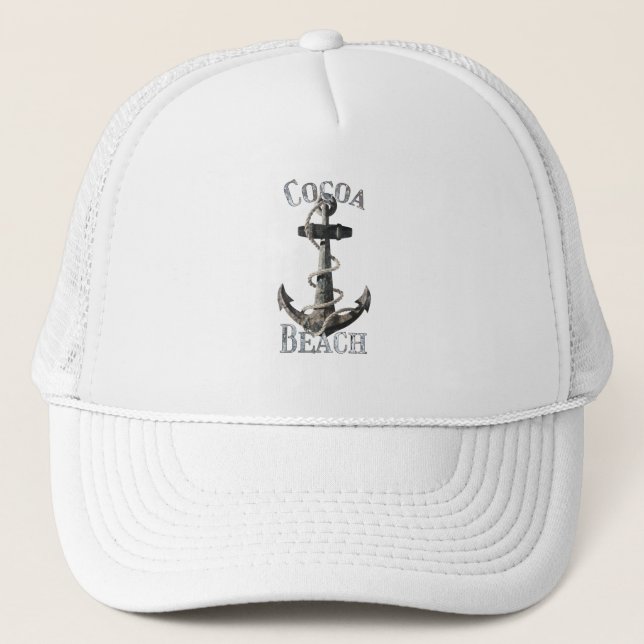 Casquette Plage de Cocoa Floride Vacation Ancre nautique (Devant)