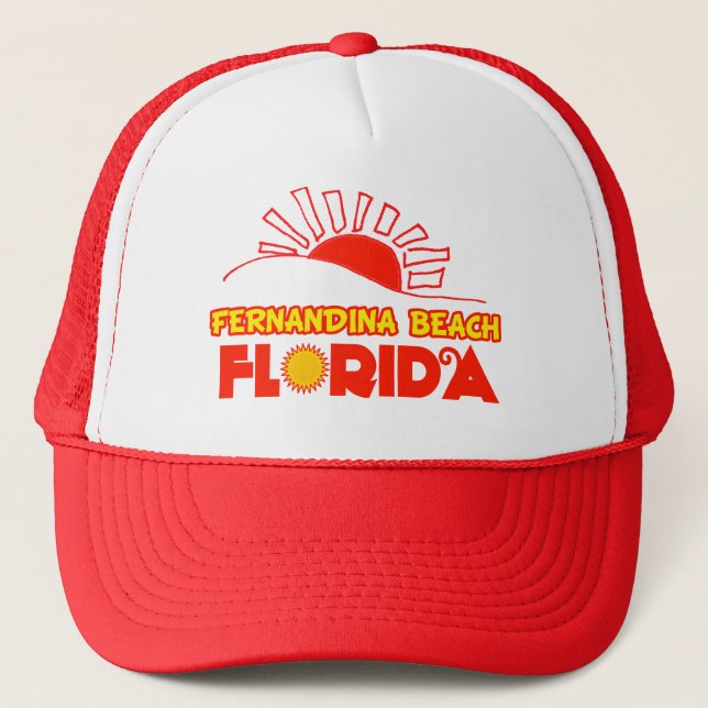 Casquette Plage de Fernandina, la Floride (Devant)