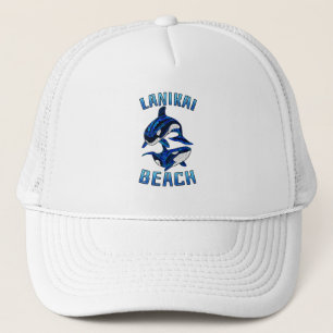 Casquette Plage de Lanikai Hawaï Vacances Baleine Tribale Or