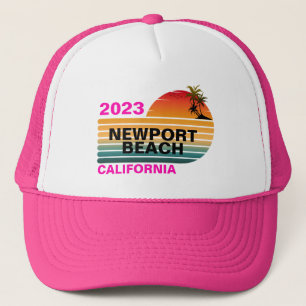 CASQUETTE PLAGE DE NEWPORT CALIFORNIE RÉTRO VINTAGE SUR MESU