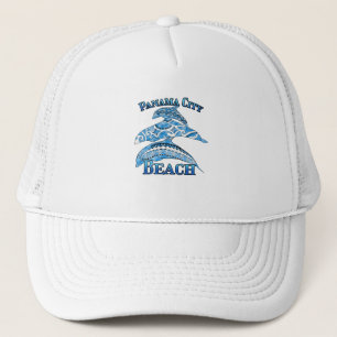 Casquette Plage de Panama City Floride Vacances Dauphins Tri