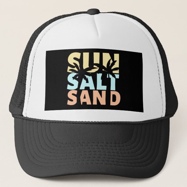 Casquette Plage de sel de soleil Été de sable  (Devant)