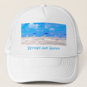 Casquette Plage d'été Bleu