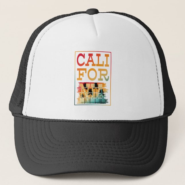 CASQUETTE PLAGE D'ÉTÉ CALIFORNIE  (Devant)
