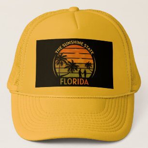 Casquette Plage d'été de Floride coucher de soleil Vintage