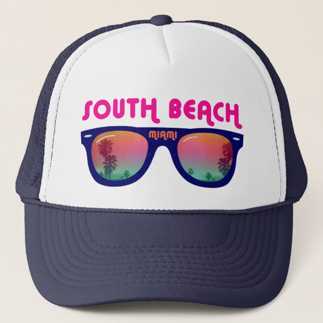 Casquette Plage du sud Miami (Devant)