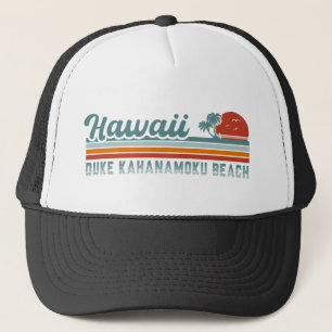Casquette Plage Duke Kahanamoku Palmiers Hi Retro 80s