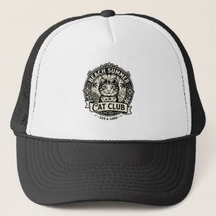 Casquette Plage Été Chat Drôle Chat Graphique - Plage Été