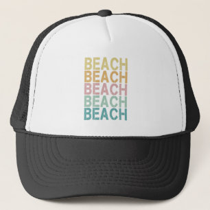 Casquette Plage Retro Lettres vacances Vintage été