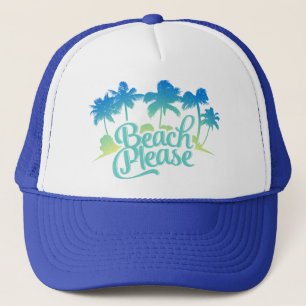 Casquette Plage S'Il Vous Plaît Drôle Citation Trucker Chape