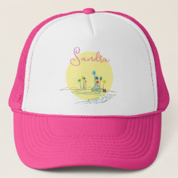 Casquette Plage tropicale