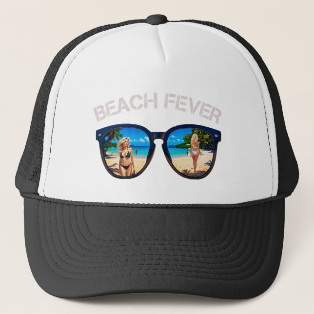 CASQUETTE PLAGES —FEVER DE PLAGE (Devant)