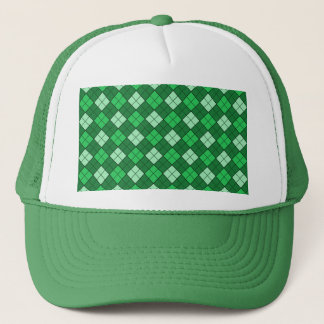 Casquette Plaid vert