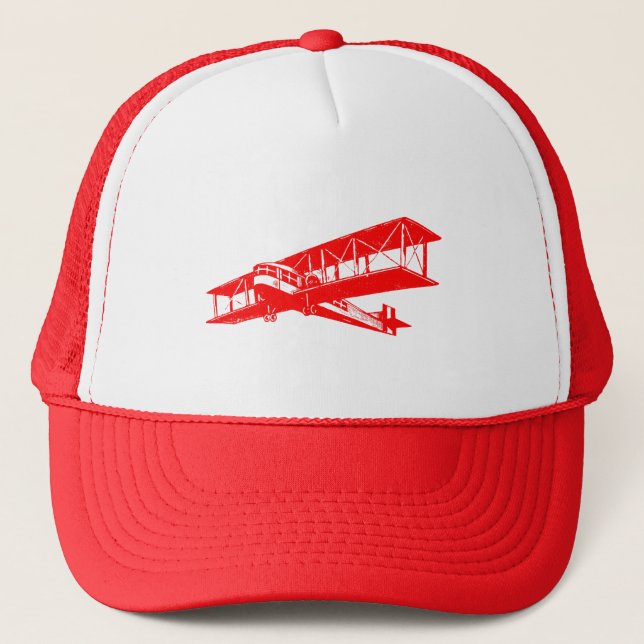 Casquette Plan vintage - Rouge (Devant)