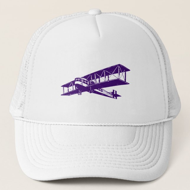 Casquette Plan vintage - Violet profond (Devant)