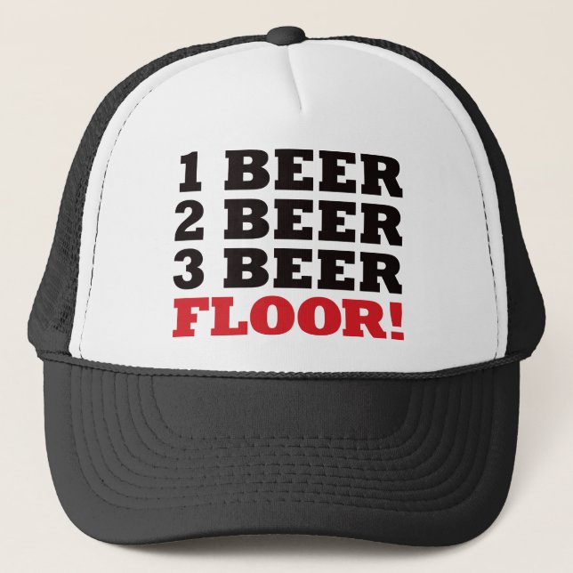 Casquette Plancher de 123 bières - rouge (Devant)