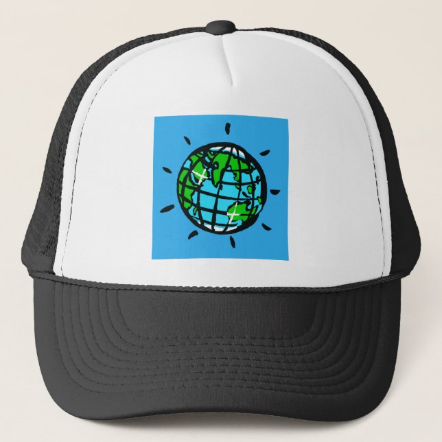 Casquette Planète EARTh - Jour des terres - Conservation -Fa (Devant)