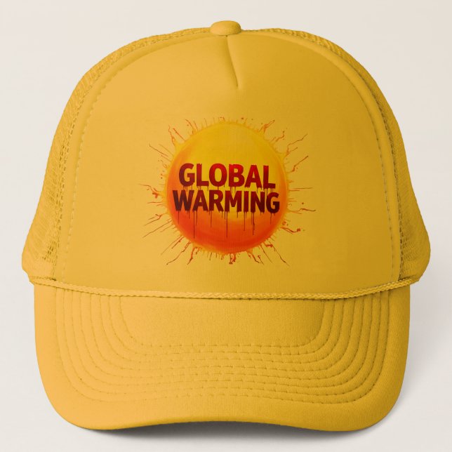 Casquette "Planète sur le feu : Il est temps d'agir. Aucune  (Devant)