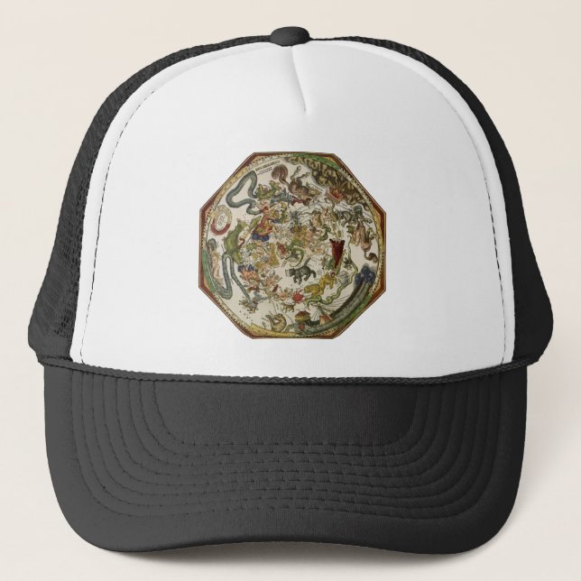 Casquette Planisphère céleste vintage par Peter Apian (Devant)