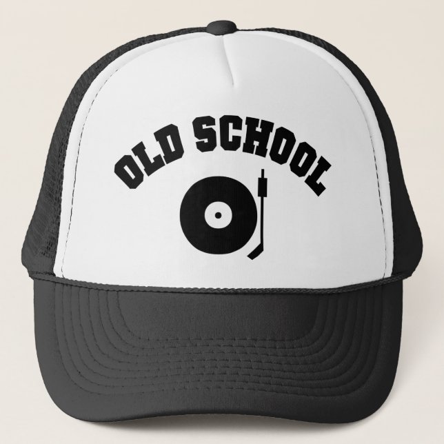 Casquette Platine de DJ Old School (Devant)