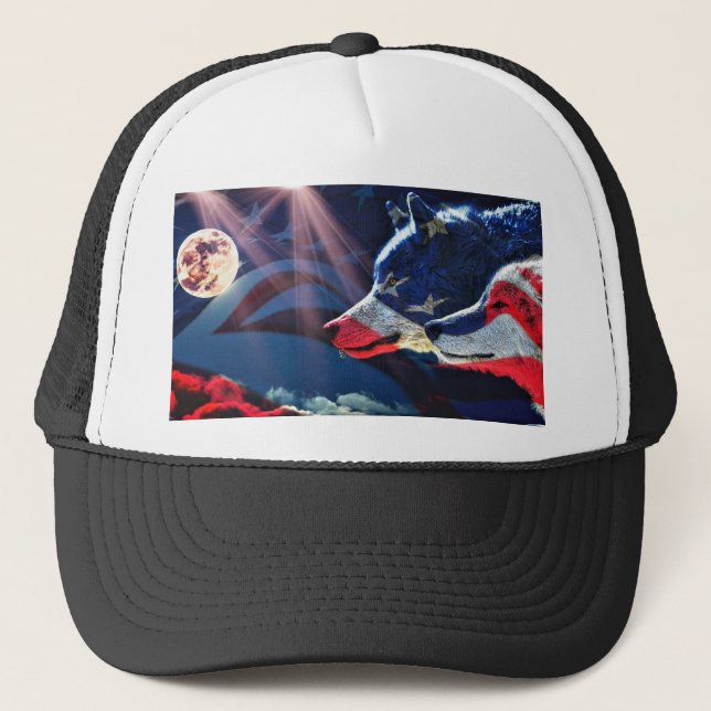 Casquette Pleine lune Wolf Wolf (Devant)
