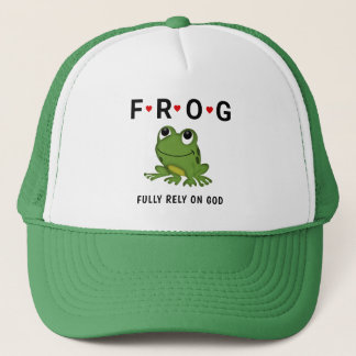 Casquette Pleinement confiance en Dieu Coeurs de Grenouille
