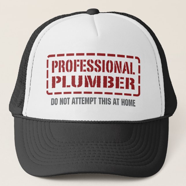 Casquette Plombier professionnel (Devant)