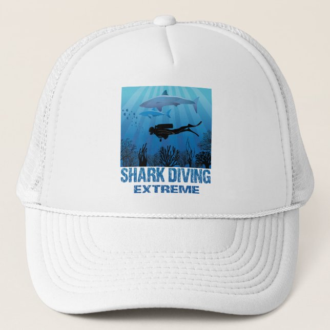 Casquette Plongée de requin Extreme Plongeur de plongée (Devant)