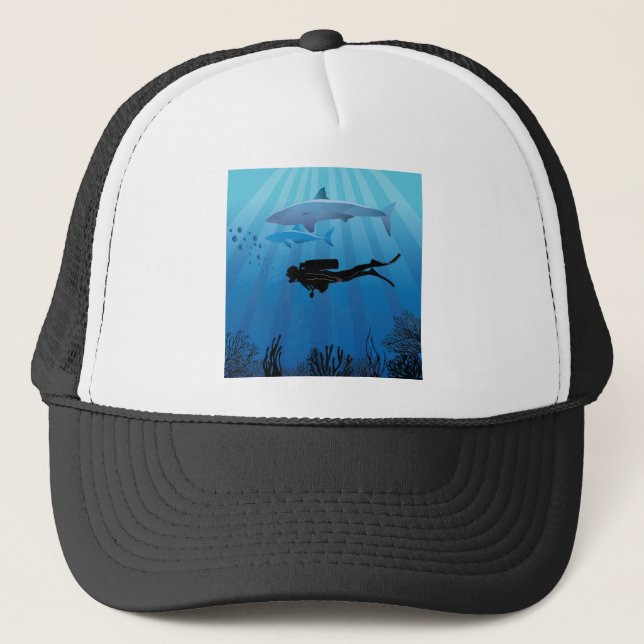 Casquette Plongée de requin Plongée plongée (Devant)