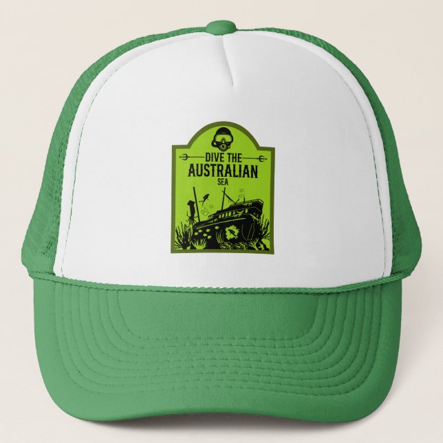 Casquette Plongée par naufrage Australie (Devant)