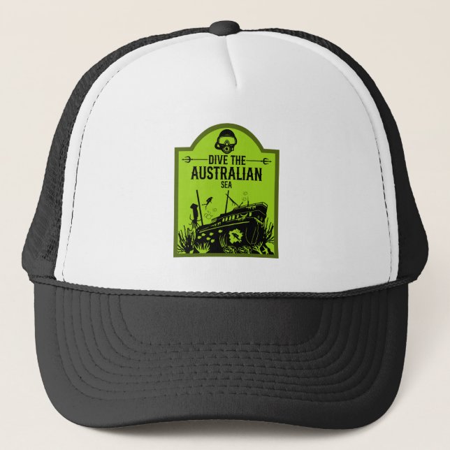Casquette Plongée sur épaves Australie  (Devant)