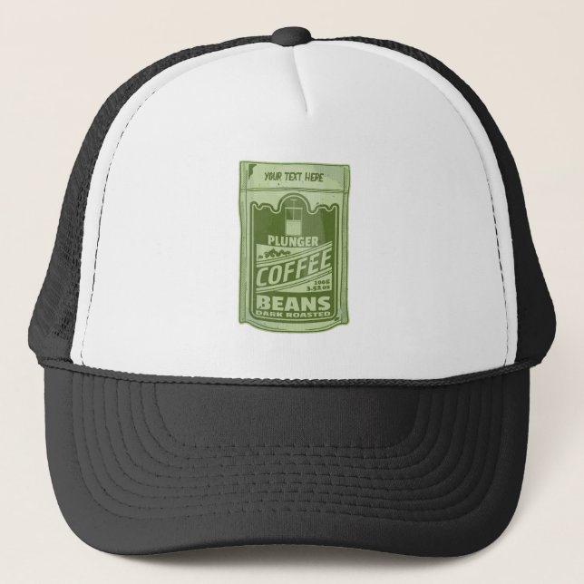 Casquette Plongeur café pop art emballage alimentaire illust (Devant)