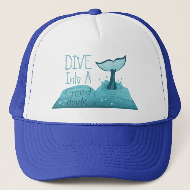 Casquette Plongez dans un bon livre (Devant)