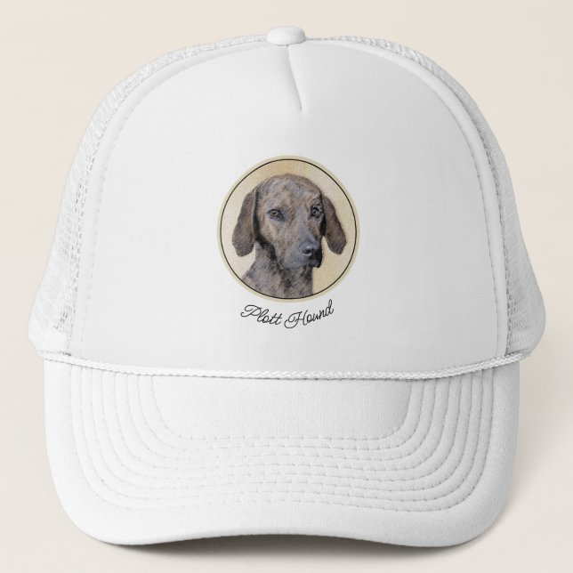 Casquette Plott Peinture - Cute Original Chien Art (Devant)