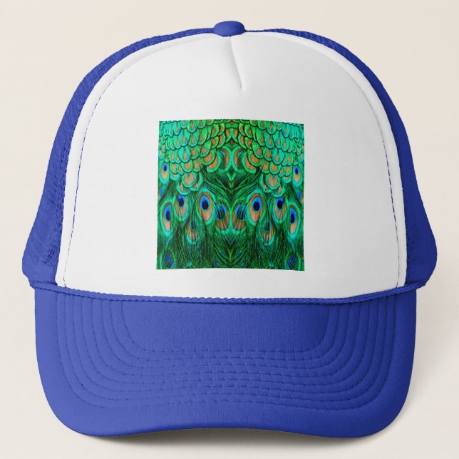 Casquette Plumes de paon glorieuses (Devant)