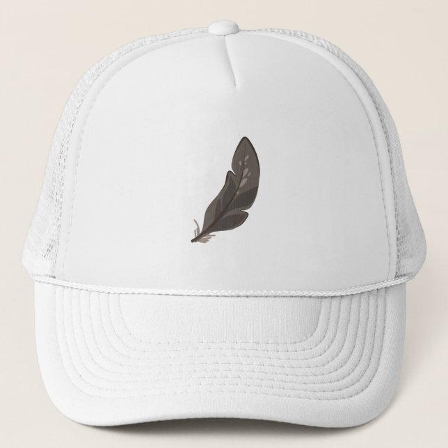 Casquette Plumes d'oiseaux (Devant)