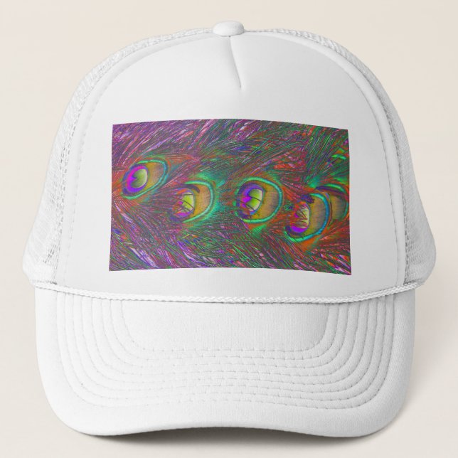 Casquette Plumes Peacock Tinsel de Noël (Devant)