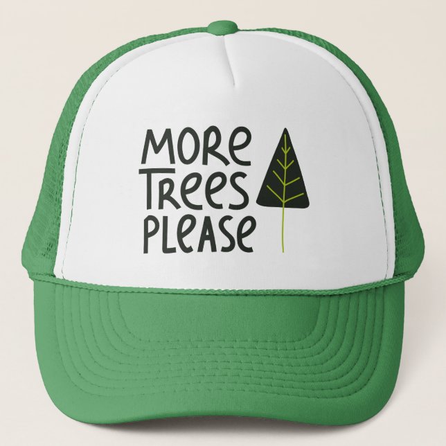 Casquette Plus d'arbres S'il vous plaît (Devant)