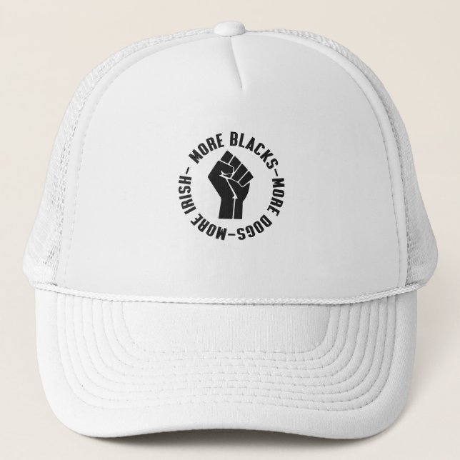 Casquette Plus de Noirs Plus de Chiens Plus d'Irlandais (Devant)