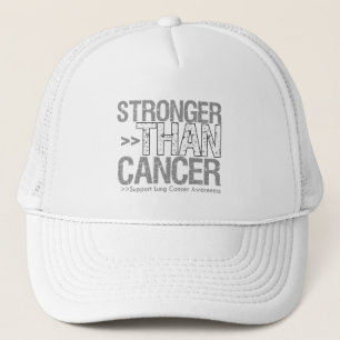 Casquette Plus fort que le cancer - Cancer du poumon