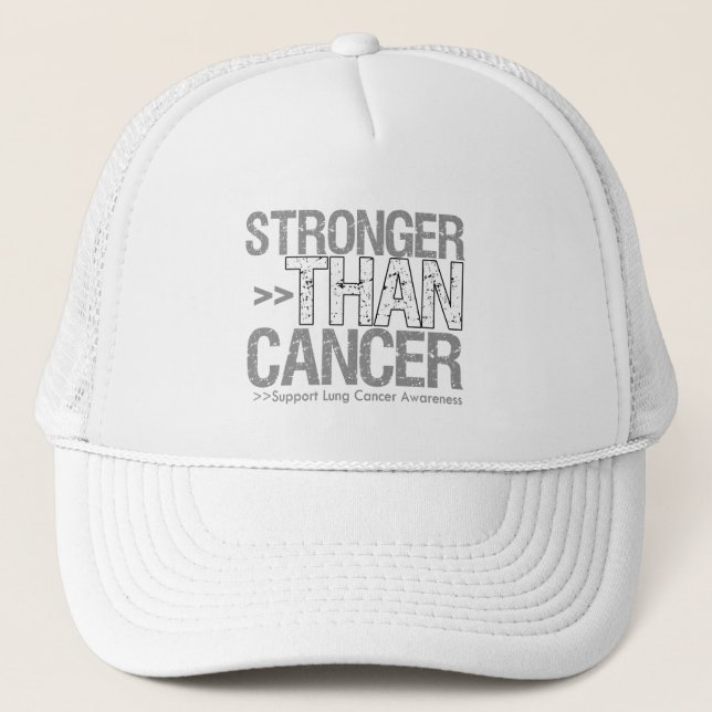 Casquette Plus fort que le cancer - Cancer du poumon (Devant)