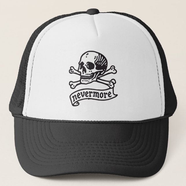 Casquette Plus Jamais De Crâne Et De Crossbones (Devant)