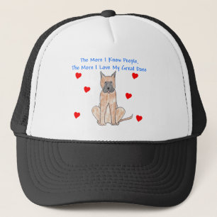 Casquette Plus je connais des personnes great dane