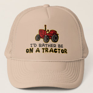 Casquette Plutôt Être Sur Un Tracteur