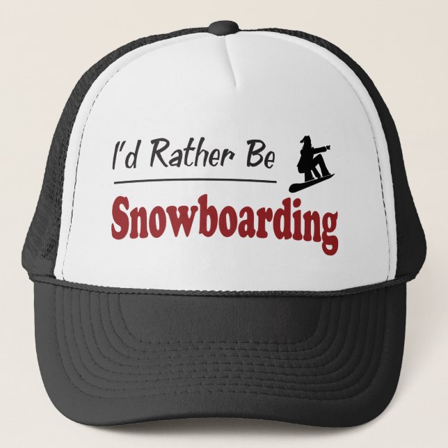 Casquette Plutôt fasse du surf des neiges (Devant)