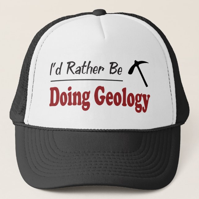 Casquette Plutôt fasse la géologie (Devant)