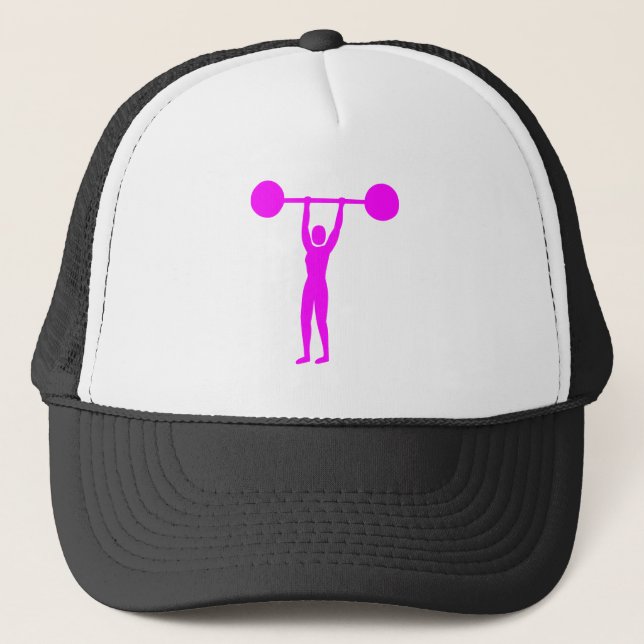 Casquette Poids Lifting 02 - Magenta (Devant)